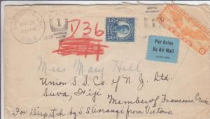 1938, Brooklyn, NY to Suva, Fiji, See Remark (27622) 
