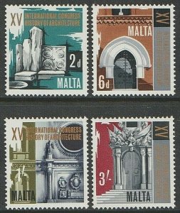 EDSROOM-7086 Malta 371-74 MNH 1967 Complete Architecture Congress