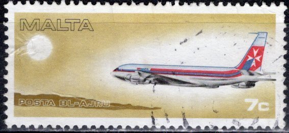 Malta; 1978: Sc. # C10; Used Single Stamp