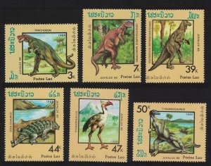 Laos Dinosaurs Prehistoric Animals 6v 1988 MNH SC#860-865 SG#1061-1066