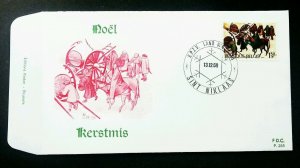 Belgium Christmas Census Of Population 1969 Horse (stamp FDC)