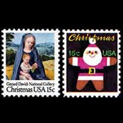 U.S.A. 1979 - Scott# 1799-800 Christmas Set of 2 NH