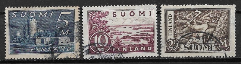 1930 Finland 177-9 complete used set (#177 has faults)