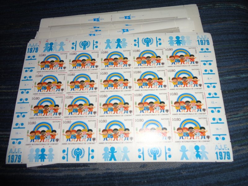 UNITED NATIONS FULL SHEET COLLECTION, MNH, OG