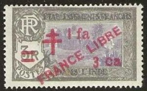 French India, Sc. 206,  mint, hinged. 1943. (F607b)
