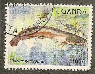 Uganda    Scott  1870     Fish     Used