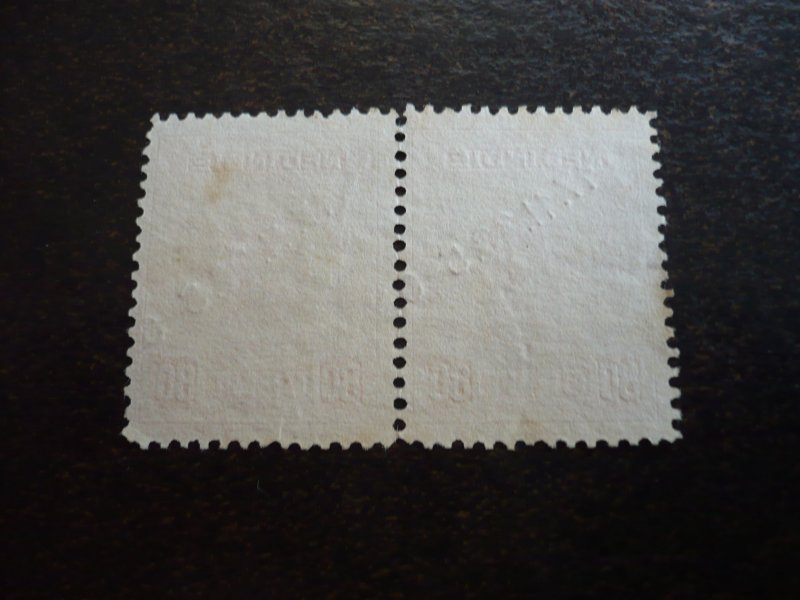 Stamps - Netherlands Indies - Scott# 133 - Used Pair of Stamps
