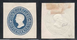 United States #U172 ~ Taylor, Die 1, Blue on White ~ Unused, HMR, PM  (1875)