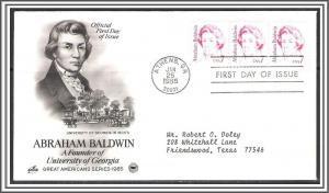 US #1850 Abraham Baldwin FDC