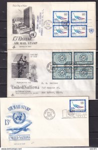 USA UN 14 First Dy Covers cancel New York 1963  15825