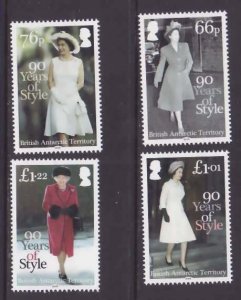 British Antarctic Territory-Sc#507-10- id8-unused NH set-QEII-90th birthday-2016