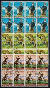 COMORE 1976 - Endangered animals/complete sets CTO 8X - CV 33$ (2 scans)