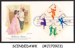 UNITED STATES  - 1978 BALLROOM DANCE - 4V  FDC