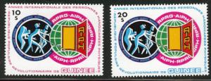 Guinea Scott 850-1 MNH** 1983 Handicapped year set CV$10.50