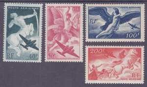 France C18-21 MNH OG 1946-47 Full Airmail Set VF-XF