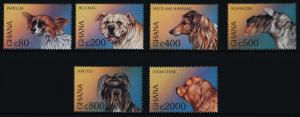 Ghana 1989A-F MNH Dogs