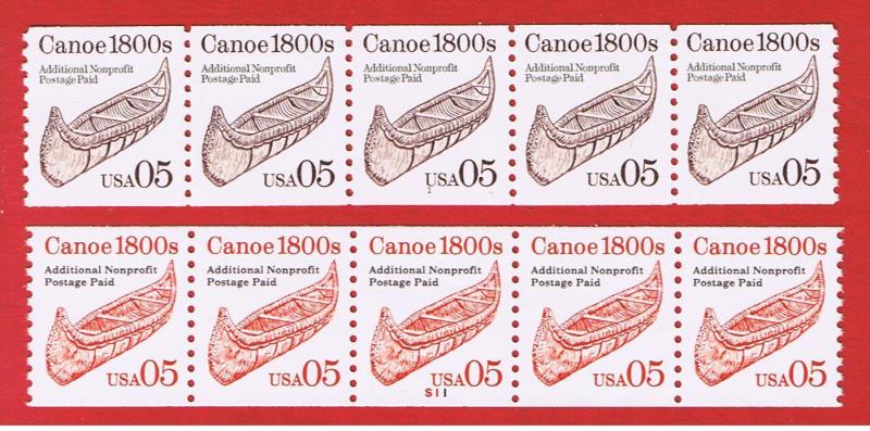 #2453-2454 MNH OG  Canoe  PNC-5  Free S/H