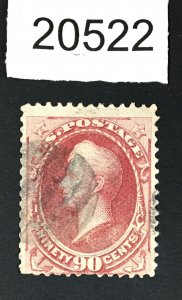 MOMEN: US STAMPS # 155 USED $350 LOT # 20522