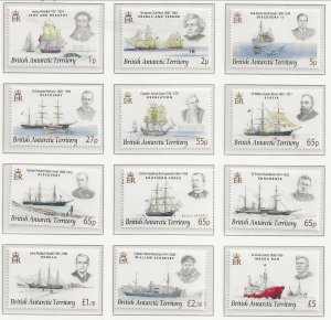 BRITISH ANTARCTIC TERRITORY (BAT) Sc 387-99 NH SET OF 2008 - SHIPS