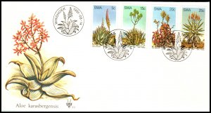 South West Africa 475-478 Aloe U/A FDC