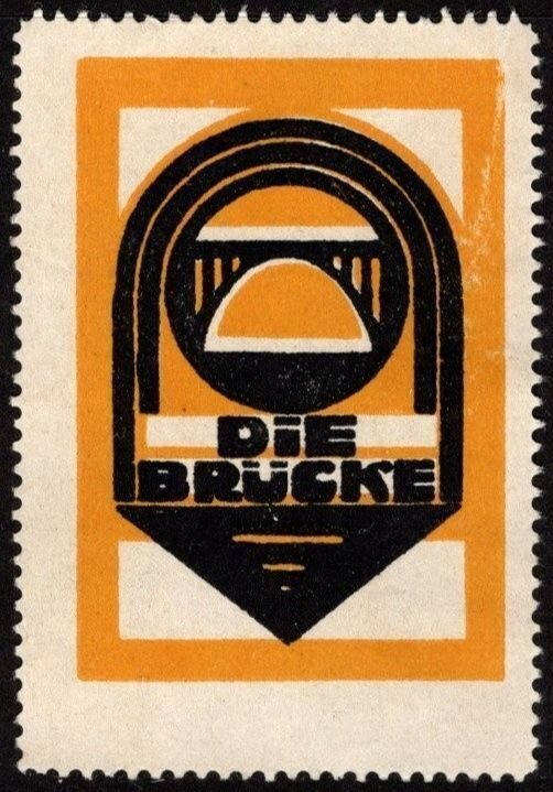 1911 Germany Poster Stamp Bridge Institute Organization Of Intellectual Work