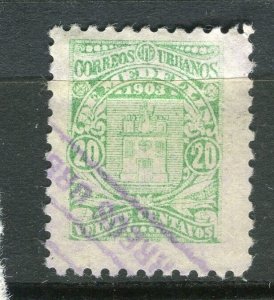 COLOMBIA; PRIVATE LOCAL POST Company issue 1903 Medellin 20c. used