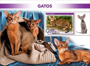 Guinea-Bissau - 2022 Cat Breeds, Bengal - Stamp Souvenir Sheet - GB220204b