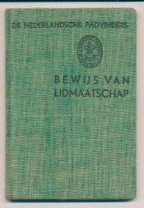 Dutch Scouts Membership booklet 1938 Year stamps Gevolmachtigden 1938 / 1940