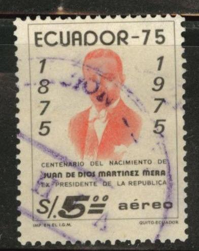 Ecuador Scott C542 used 1975 airmail stamp