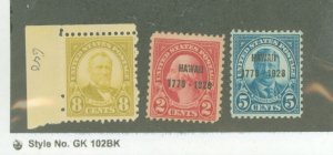 United States #640/47-48  Multiple