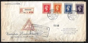 NETHERLANDS STAMPS. 1945 SROCKET MAIL COVER