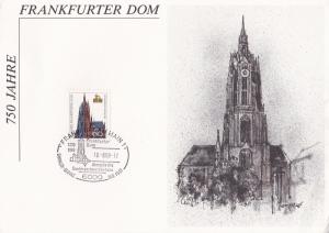 West Germany 1989 700 Years of Frankfurt Cathedral Frankfurt CDS VGC