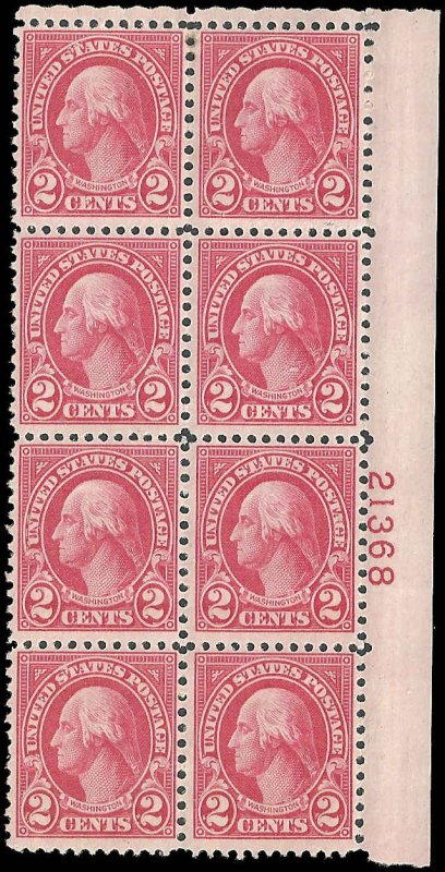 US - #634 - MNH - Plate Block of 8 - SCV-7.50