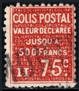 1933 France Scott #- Q93 75 Centimes Parcel Post Used