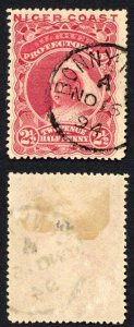 Niger Coast SG48 2 1/2d Carmine-lake 14.5-15 Bonny River CDS