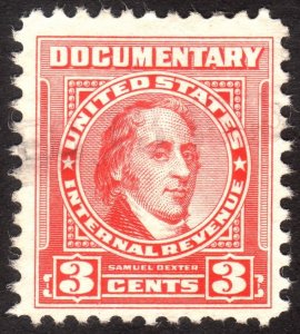 1954, US 3c, Documentary, Used, Sc R656