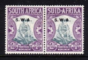 Album Treasures South West Africa Scott # B3 2p + 1p Semi-Postal Pair Mint H