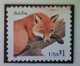 United States, Scott #3036a, used(o), 2002, Red Fox, $1, multicolored