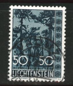 LIECHTENSTEIN Scott 355 used 1960 tree stamp CV$6