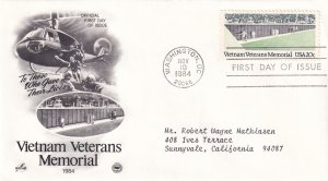 1984, Vietnam Veterans Memorial, Art Craft/PCS, FDC (E12846)