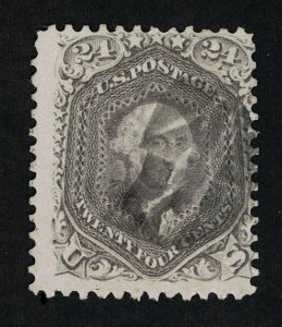 AFFORDABLE GENUINE SCOTT #78 FINE 1862 24¢ LILAC WASHINGTON GEOMETRIC CANCEL