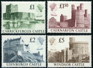 Great Britain #1230-1233 Castles Postage Stamp Collection 1988 Mint NH OG 