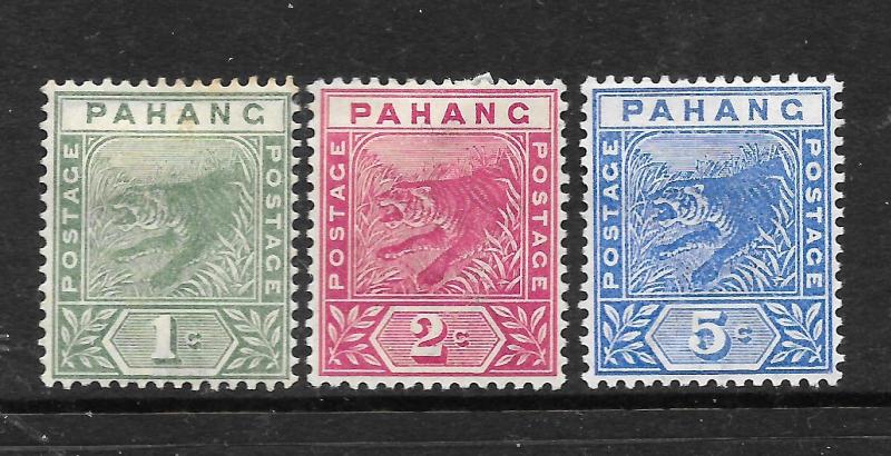 PAHANG  1891    TIGER SET 3     MH   SG 11/13