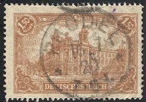 GERMANY 1920 Sc 113  1.50 Mark Used  -  Berlin post office,  RHODEL postmark