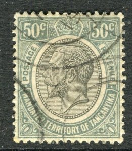 TANGANYIKA; 1927 early GV issue fine used Shade of 50c. value