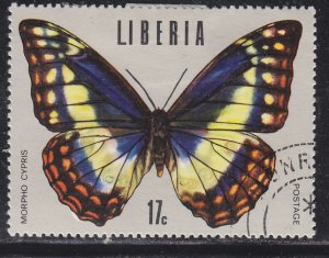 Liberia 686 Tropical Butterflies 1974