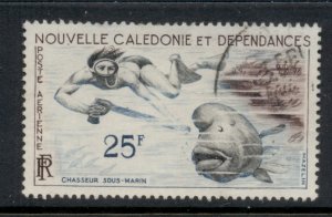 New Caledonia 1962 Diver shooting Fish FU