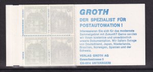 Germany #1231b Booklet MNH 1990  castles  ''Groth ...''