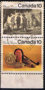 Canada.  Iroquoian Indian SC 578-79 se-tennant vertical p...