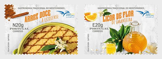 2020 Portugal Gastronomy - The Perfume of Citrus Euromed (2) (Scott 4238-39) MNH